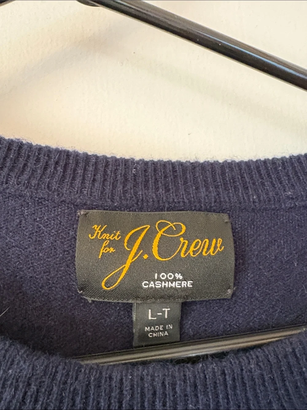 J. Crew Navy Crewneck Cashmere Sweater for Men
